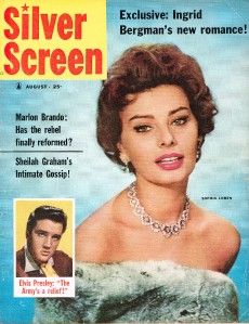 Silver Screen Magazine Aug 1958 Sophia Loren