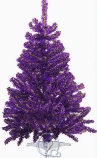 3ft University of LSU Purple and Yellow Artificial Mini Christmas Tree