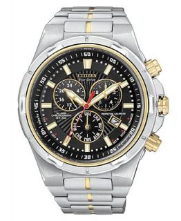 Citizen Watch, Mens Chronograph Perpetual Calendar Two Tone Stainless