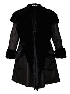 Chesca Faux shearling coat Black   