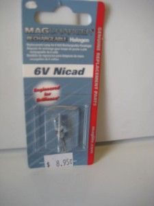 Up for auction is a Magcharger Maglite 6V Nicad Halogen Lamp Module.