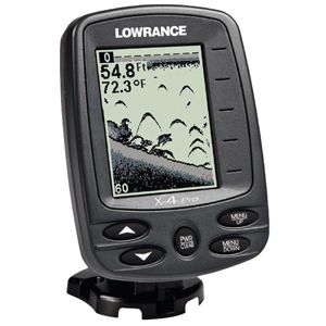 Lowrance x 4 Pro Fishfinder 83 200 Transom Mount Transduce 000 10229