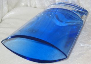 LSA Poland Cobalt Blue Sleek Contemporary Glass Vase