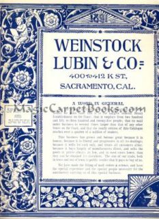 1891 Weinstock Lubin Catalog Dept Store Sacramento CA