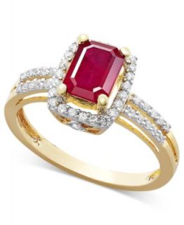 Effy Collection 14k Gold Ring, Ruby (2 1/4 ct. t.w.) and Diamond (1/2