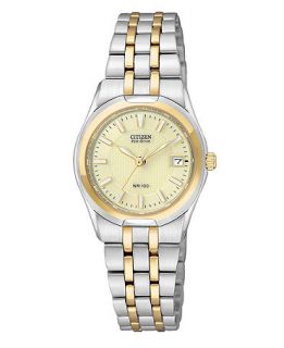 Citizen Watch, Womens Eco Drive Corso Two Tone Stainless Steel