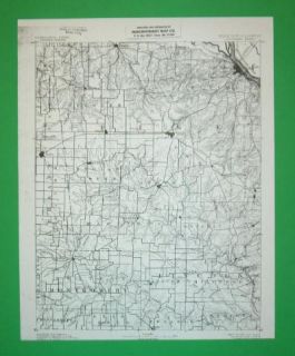 Louisiana Missouri Civil War Sites 1887 Topo Map