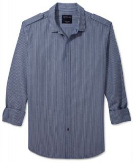 DKNY Jeans Long Sleeve Shirt, Geo Printed   Mens Casual Shirts   