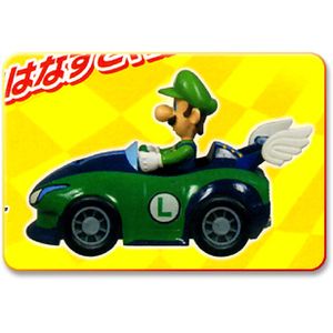 Mario Kart Wii Pull Back Racer Vehicle Figure Speedy Luigi