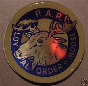 Loyal Order of Moose 2 Epoxy Car Emblem Sticker New