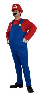 Licensed Super Mario Fancy Dress Costumes Unisex Luigi Peach
