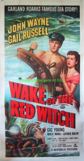 Wake of The Red Witch Movie Poster John Wayne 3 Sheet
