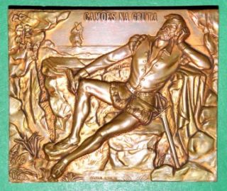 POET CAMÕES / IN THE GROTTO / SAVING THE BOOK LUSIADAS / BRONZE MEDAL