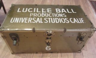 Lucille Ball Productions Universal Studios Own Traveling Trunk Gold