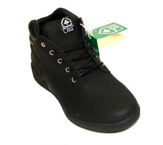 2012 Lifted Research Group LRG Alder Boots Leather Black on Black Size