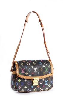 Louis Vuitton Multicolor Black Sologne Bag