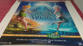 Tinkerbell Secret of The Wings DVD Movie Poster 1 Sided Original 26X40