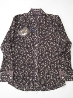 LS Haxton Blk Floral Shirt Button Up Longsleeve M Scott Weiland