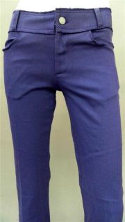Lucy Love Junior 7 Stretch Color Denim Flare Jeans Purple Designer