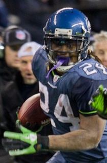 Lynch during the Seahawks 2011 NFC Wild Card game against the New