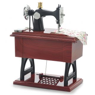 Vintage Mini Sewing Machine Style Mechanical Music Box Gift