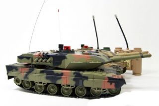 New 2 Set M1A2 Abrams Main Battle Tanks RC 1 24 Infrared LED Tank R C