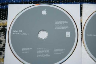 Genuine Apple OS X 10.4 Tiger BOOTABLE Install CDs +9.2 for iMac G5