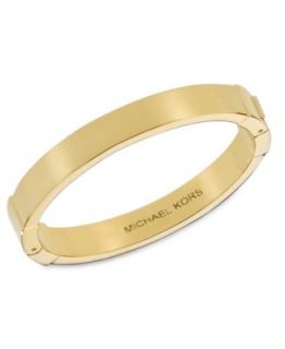 Michael Kors Bracelet, Rose Gold Tone Steel Buckle Bangle Bracelet