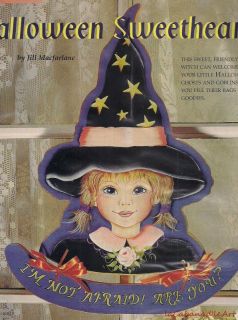 Jill MacFarlane Halloween Sweetheart Witch Mag Article Pattern Bargain