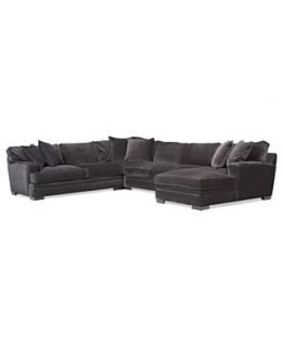Teddy Fabric Sectional Sofa, 4 Piece 148W x 115D x 30H