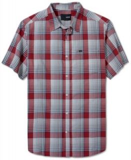 Volcom Shirt, EX Factor Long Sleeve Plaid Shirt   Mens Casual Shirts