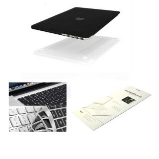 Rubberized Hard Case for MacBook Pro 15 Retina Keyboard Skin Black