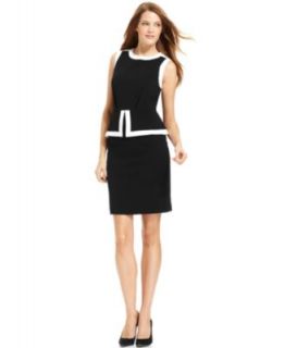 Calvin Klein Dress, Ruffled Asymmetrical Sheath   Womens Dresses