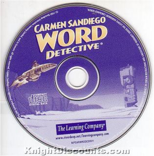 Carmen Sandiego Word Detective PC Mac Educational New