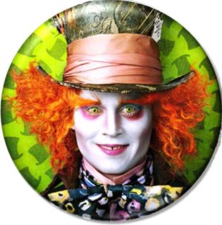 Mad Hatter 1 Pin Button Badge Magnet Alice Wonderland Johnny Depp