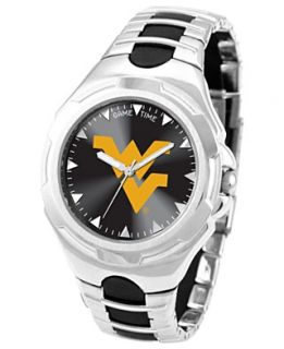 Game Time Watch, Mens West Virginia University Black Rubber and