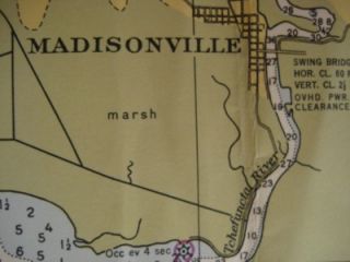 Huge 1943 Survey Map Lake Pontchartrain Maurepas New Orleans Louisiana