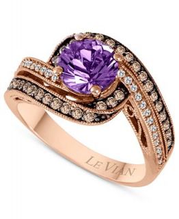 Le Vian 14k Rose Gold Ring, Amethyst (1 1/6 ct. t.w.), Chocolate and