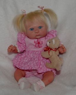 OOAK Hand Sculpted Clay Baby Girl by Melody Hess