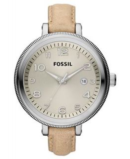 Fossil Watch, Womens Bridgette Sand Leather Strap 42mm AM4391