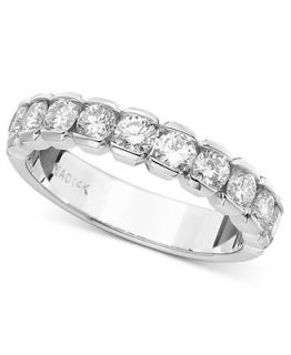 Diamond Ring, 14k White Gold Certified Diamond Band (3/4 ct. tw.)