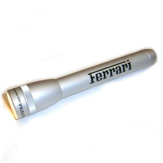 Genuine Ferrari Mini Maglite AA Flashlight Silver Flashlight