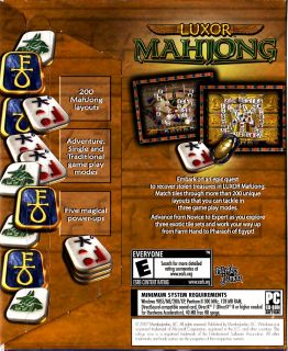 Luxor Mahjong PC Puzzle Strategy Brand New 811930102784