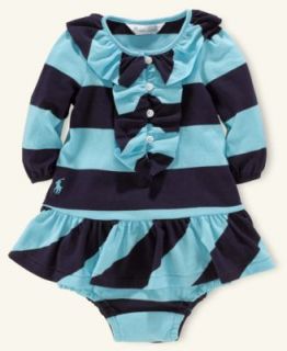 Ralph Lauren Baby Dress, Baby Girls Long Sleeve Mesh Polo Dress   Kids