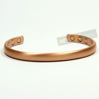 Magnetic Therapy Bangle Copper Bracelet 6 Magnets Thick