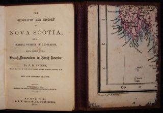 1861 MacKinlays Fold Out Map and History of Nova Scotia