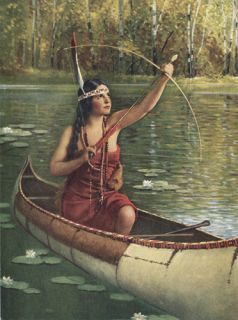 Indian Maiden Minneota Giclee Vintage