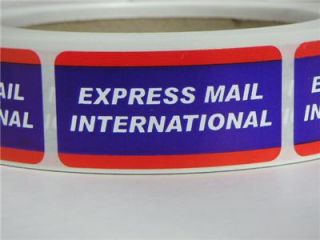 Express Mail International USPS Stickers Labels 250 RL