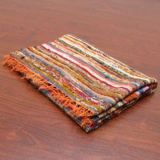 ft Rag Rug Floor Mat Carpet Woven Handloom Ethnic Throw