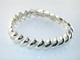 BEAUTIFUL STERLING SILVER SAN MARCO STYLE BRACELET THAT IS MARKED 925